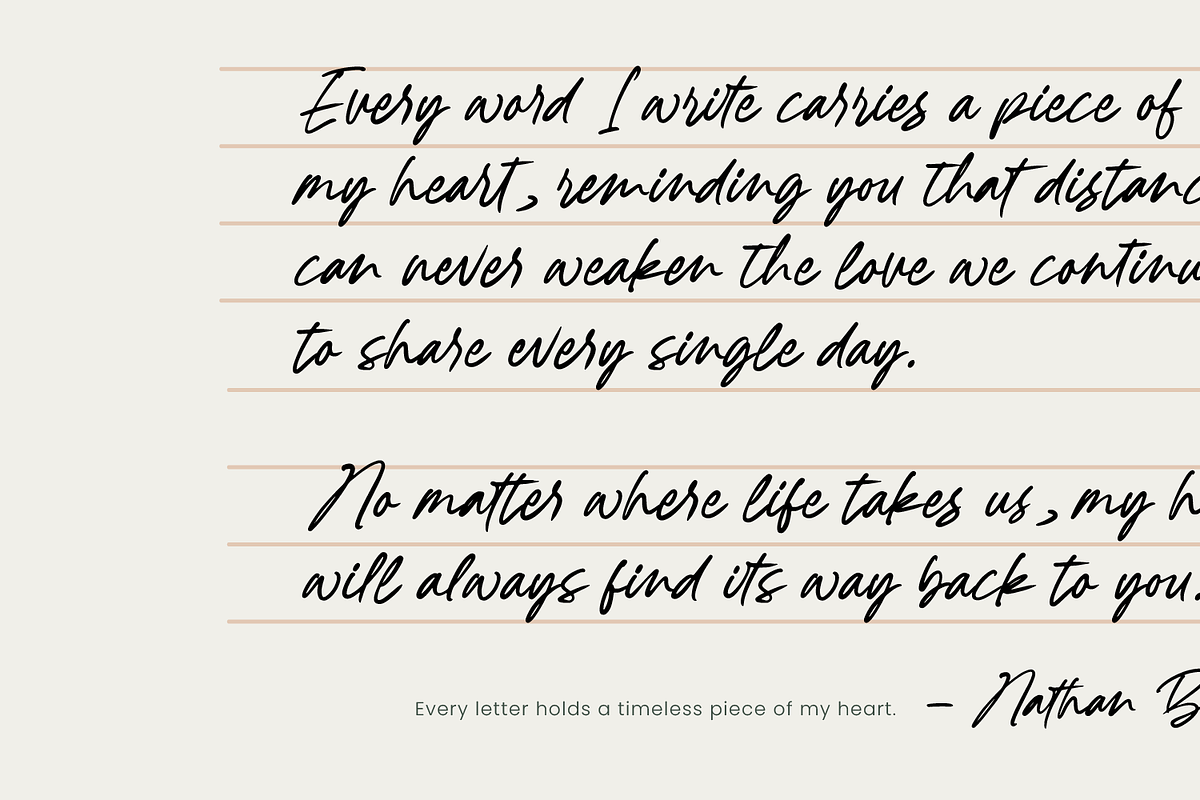 Oakrest Charm Modern Handwritten, a Script Font by Letterena Studios Script (Photo 3 of 10)