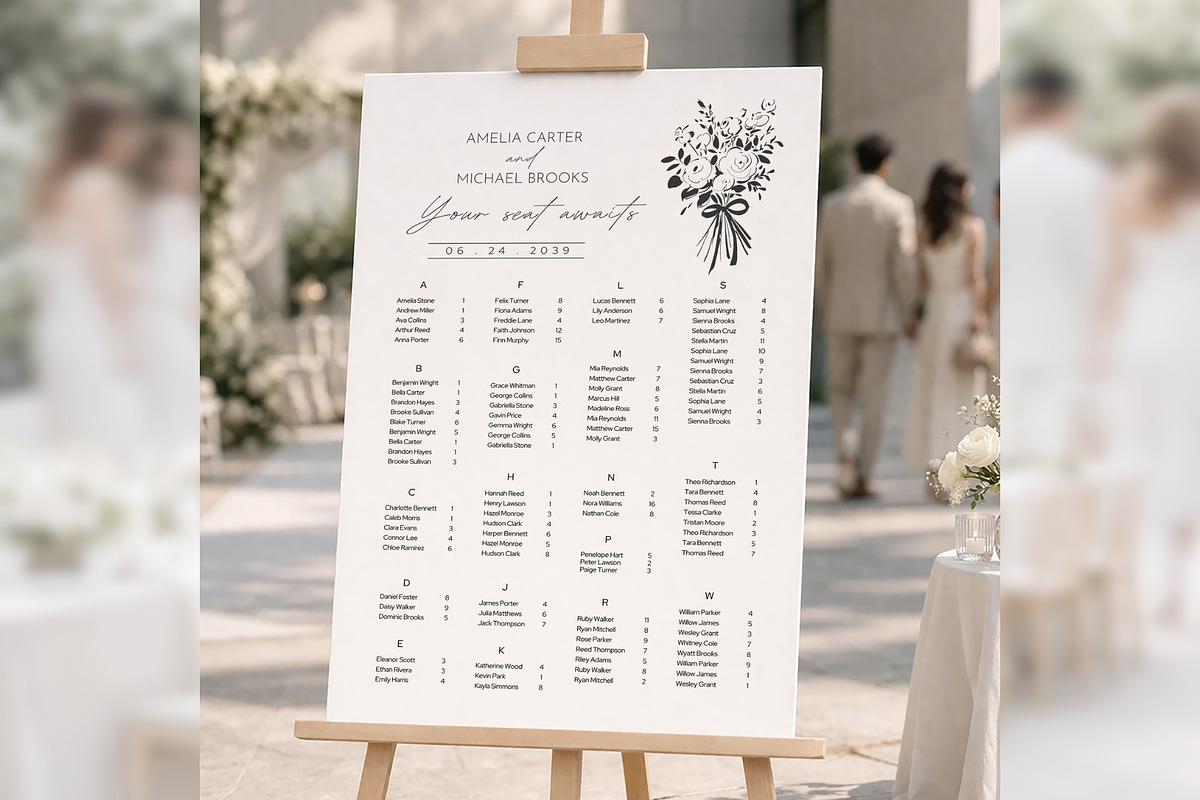 Modern Elegant Alphabetical Canva bd, a Poster Template by TyphoonStudio (Photo 1 of 10)