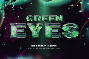 Green Eyes - Bitmap Color Font