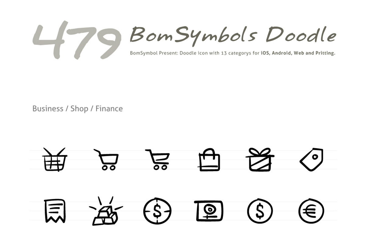479 BomSymbol Doodle, an Icon by BomSymbols (Photo 5 of 6)