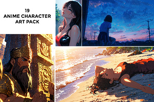 19 Anime Character Art Pack, an Arts & Entertainment Photo by Hamza067