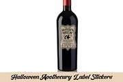 Halloween Apothecary Label Stickers, a Texture Graphic by Etcify (Thumbnail 3 of 3)