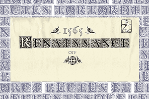1565 Renaissance, a Font by GLC Foundry