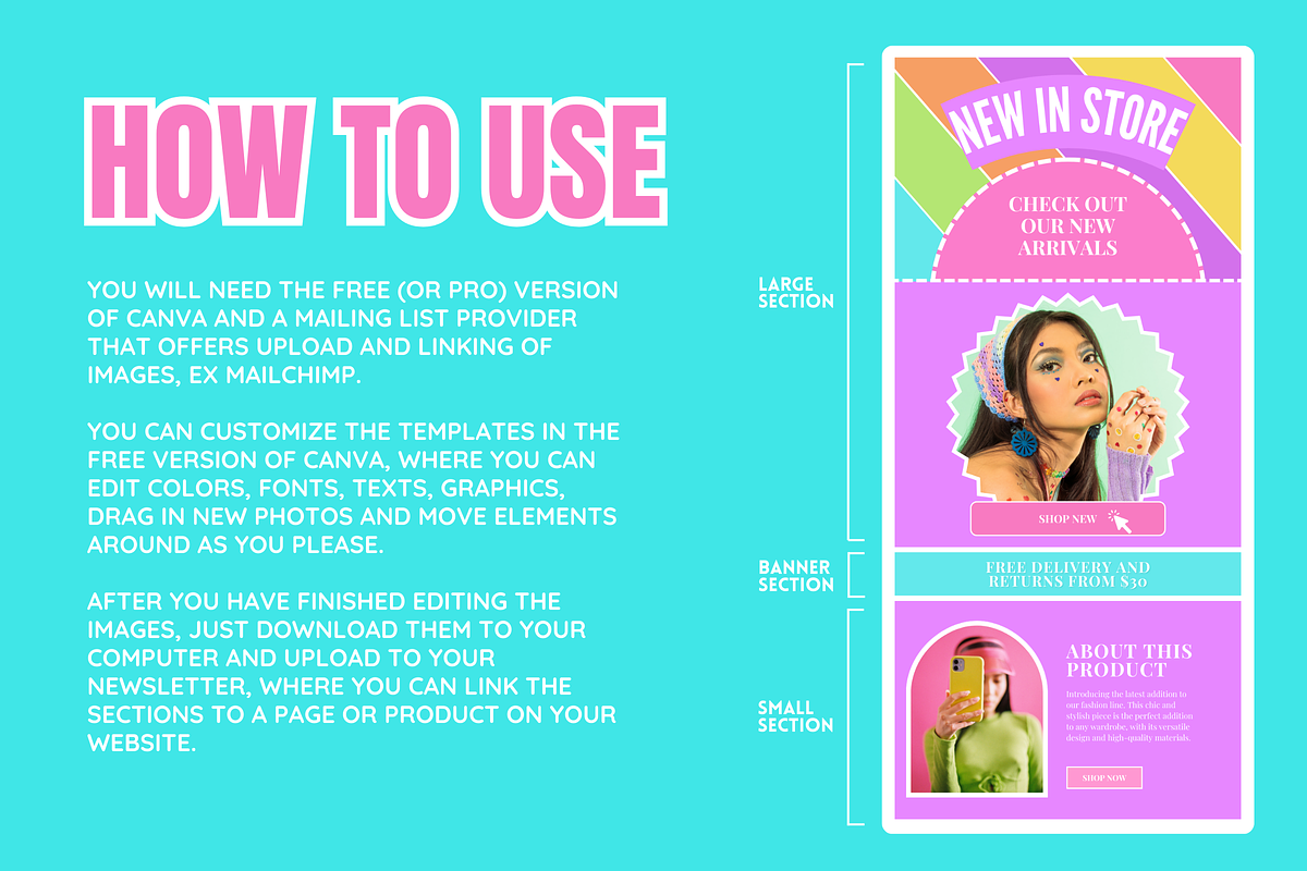 Colorful Email Templates, an Email Template by SunshineStudioBoutique (Photo 3 of 9)