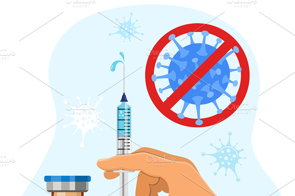 Covid-19 coronavirus vaccine syringe, a Healthcare Illustration by TAlex (Photo 7 of 7)