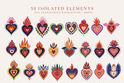 Perfectly Imperfect Mexican Hearts, a Graphic by Paper Flowers Studio (Thumbnail 4 of 6)