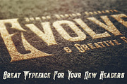 Evolve - Vintage Style Font, a Font by JumboDesign (Thumbnail 4 of 5)