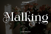 Malking - Luxury Serif Font, a Serif Font by Luna Shop (Thumbnail 1 of 8)