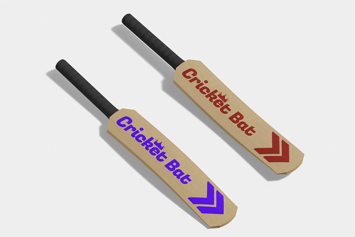 Cricket Bat Mockup, a Merchandise Mockup by Unerispace (Photo 2 of 4)