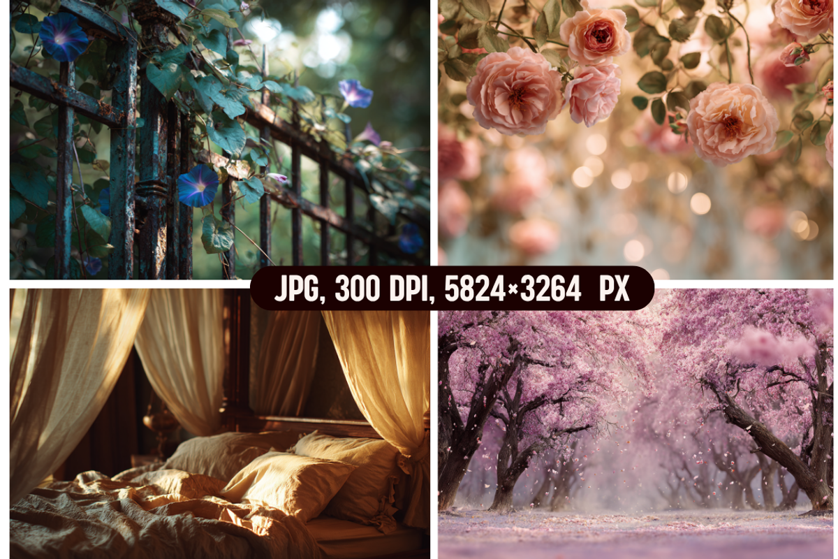 Romantic & Dreamy Photo Backdrops, a Background Graphic by PrintHaven Designs (Photo 8 of 12)