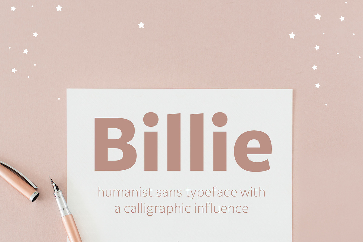 Billie font family by FontPeople, a Sans Serif Font by FontPeople (Photo 1 of 6)