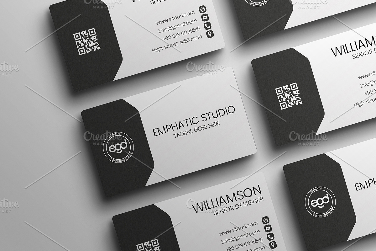 Professional Minimal Business Card, a Business Card Template by ExpertDesigner411 (Photo 3 of 5)