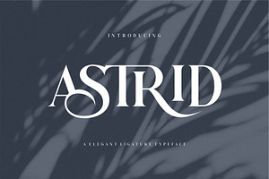 Astrid Elegant Ligature Typeface