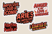 Funny Zodiac Digital Sticker Set, an Object Graphic by Jakayla Digital Co (Thumbnail 13 of 20)