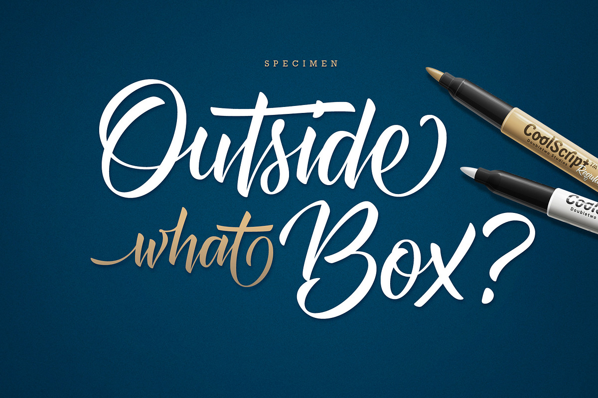 XXII CoolScript - Font Family, a Handwritten Font by Doubletwo Studios (Photo 3 of 13)