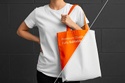 Reusable Canvas Tote Bag Mockup, a Product Mockup by graphypix (Thumbnail 4 of 4)