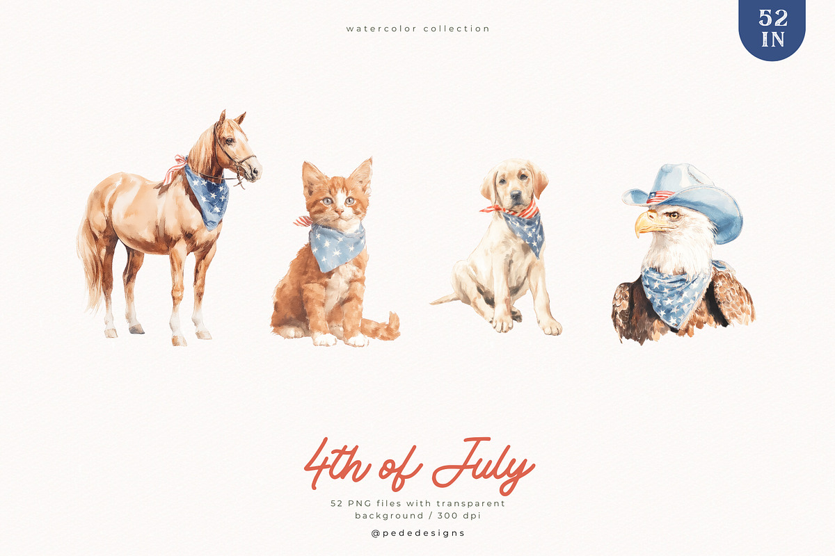 4th of July Collection, a Decorative Illustration by PeDe Designs (Photo 7 of 20)