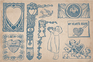 Vintage Valentine's Illustrations