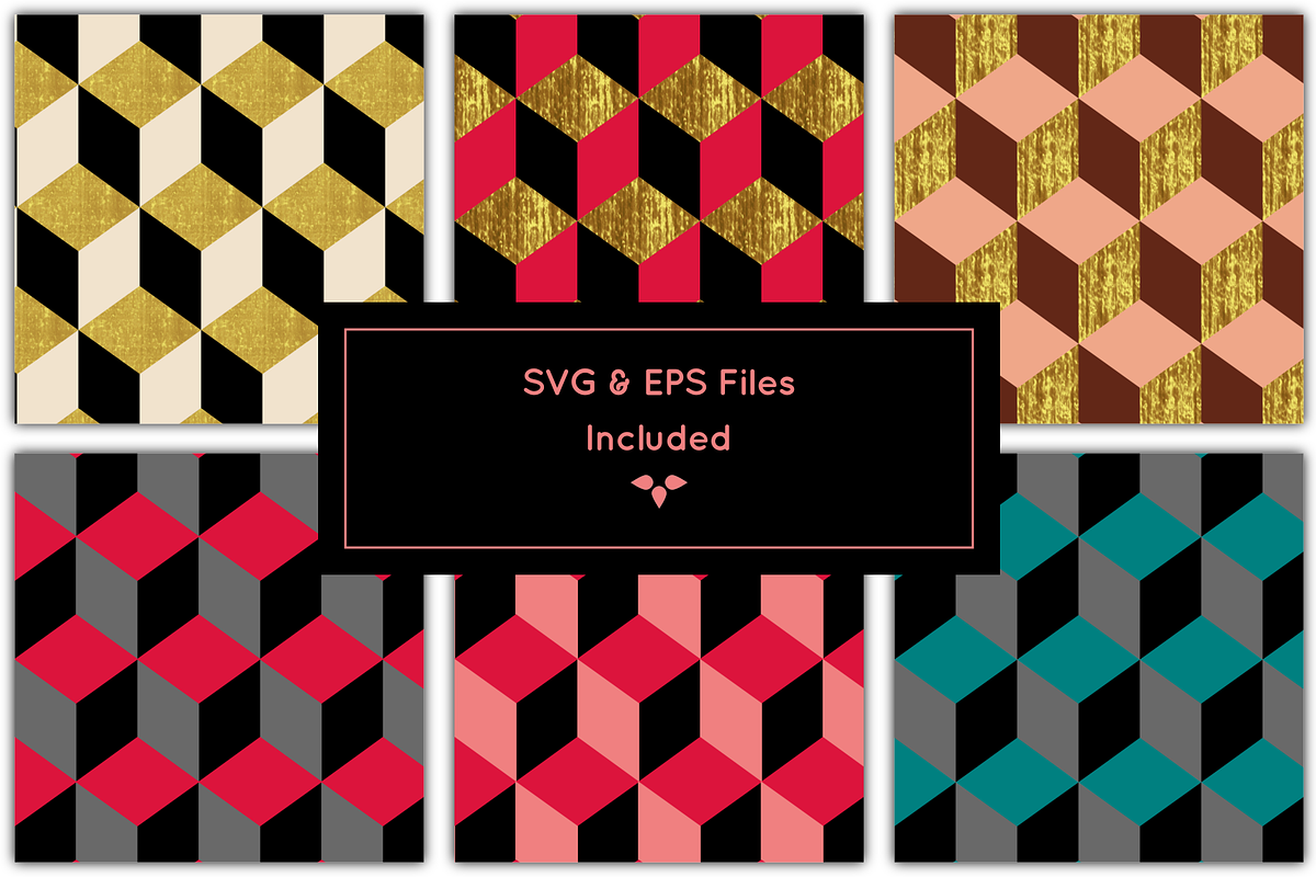 Art Deco Patterns, Vol 2, a Pattern Graphic by HMJS Designs (Photo 8 of 8)
