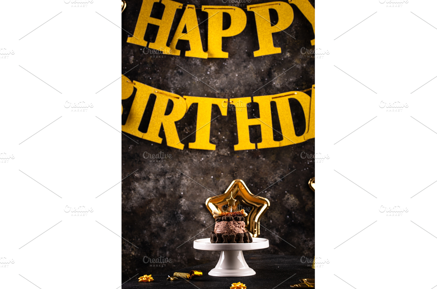 Dog birthday cake from meat, a Holiday Photo by Yulia Furman