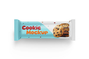 Cookie Biscuit Packaging Mockup