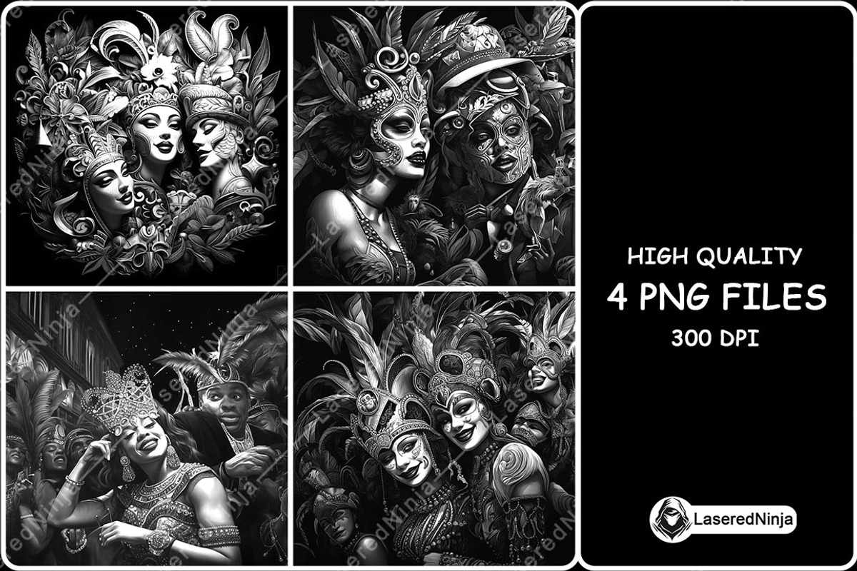 Mardi Gras Masks Carnival Party, a Background Graphic by LaseredNinja (Photo 1 of 7)