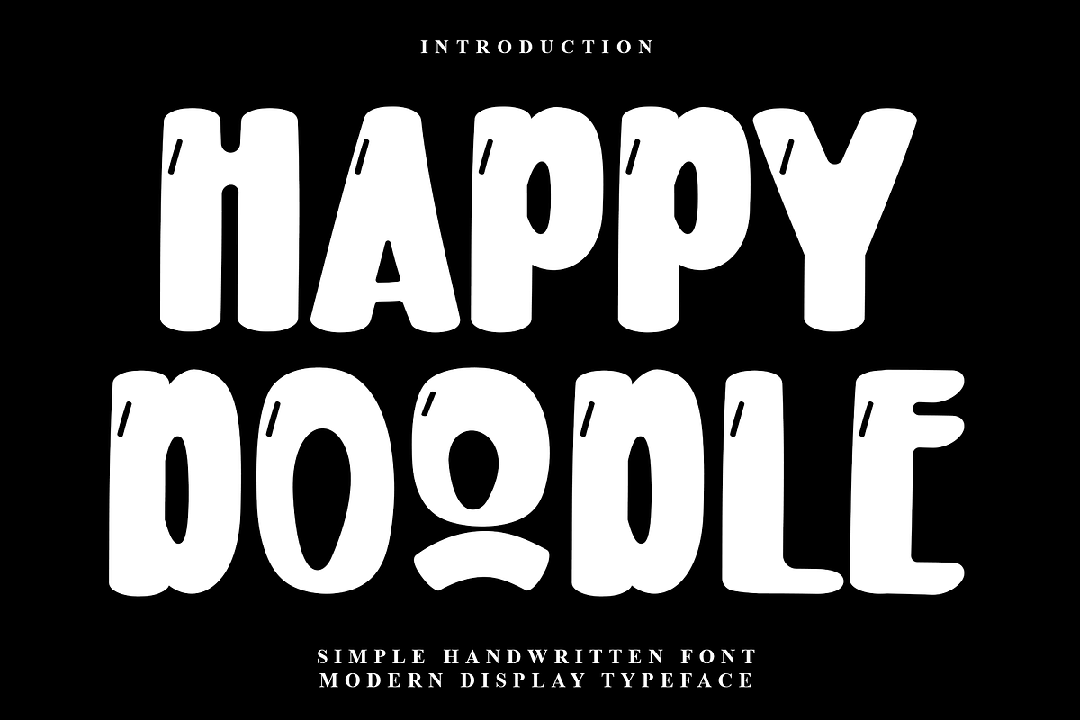 Happy Doodle, a Script Font by InermediaSTUDIO (Photo 1 of 8)