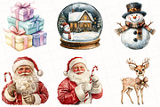 Vintage Christmas Clipart, an Illustration by OK Design (Thumbnail 2 of 5)