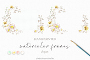 Romantic Watercolor Floral Frames, a Decorative Illustration by MariaScaroniAtelier (Thumbnail 2 of 14)
