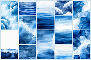 Blue Watercolor Backgrounds, an Abstract Photo by AI Petr Creative Agency (Thumbnail 3 of 7)