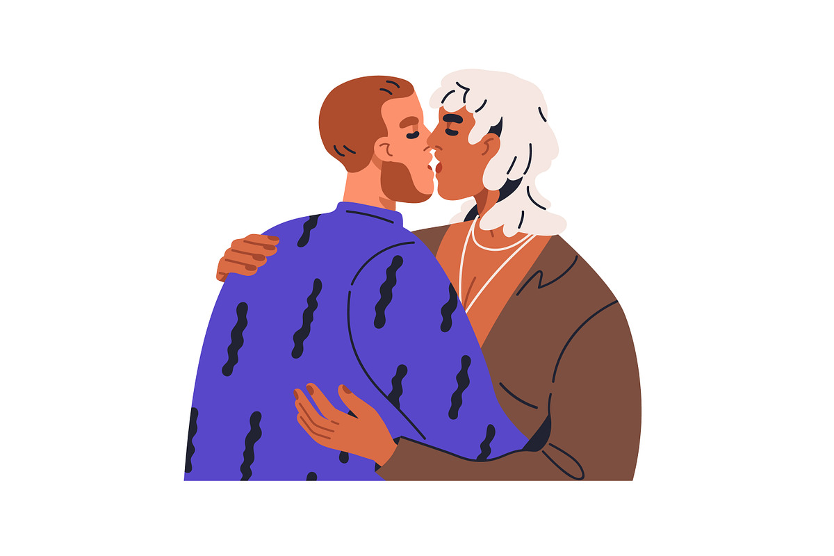Lgbt love couples kissing set, a Person Illustration by Good Studio (Photo 4 of 11)