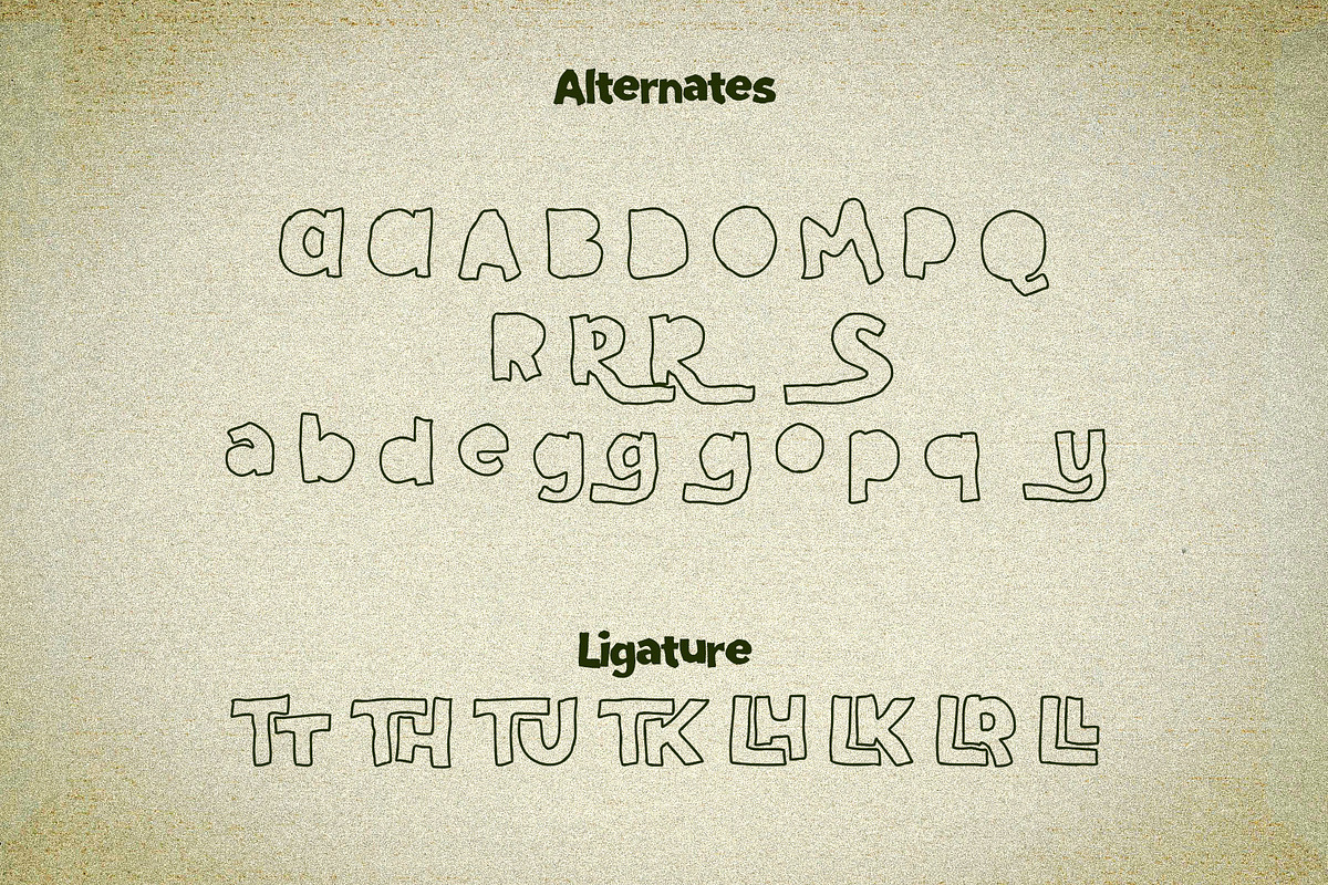 Agusto – Chunky Hand Drawn Font, a Handwritten Font by Mockmenot (Photo 8 of 10)