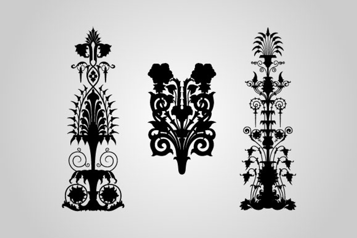50 Ornamental Flourishes (Vector), an Object Graphic by BIOWORKZ (Photo 3 of 4)