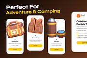 Adventure & Camping 3D Icon Pack, a Furniture 3D Model by orenjidesign (Thumbnail 5 of 8)