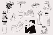 50 Hand Drawn Logo Elements PSD, an Object Graphic by Sasha Mitkalova (Thumbnail 3 of 3)