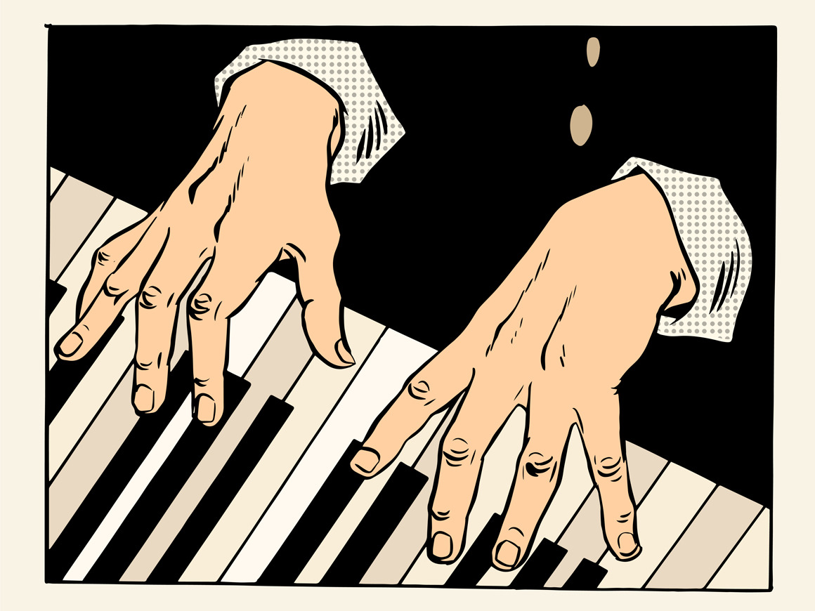 Piano Keys Pianist Hands by Studiostoks | Creative Market