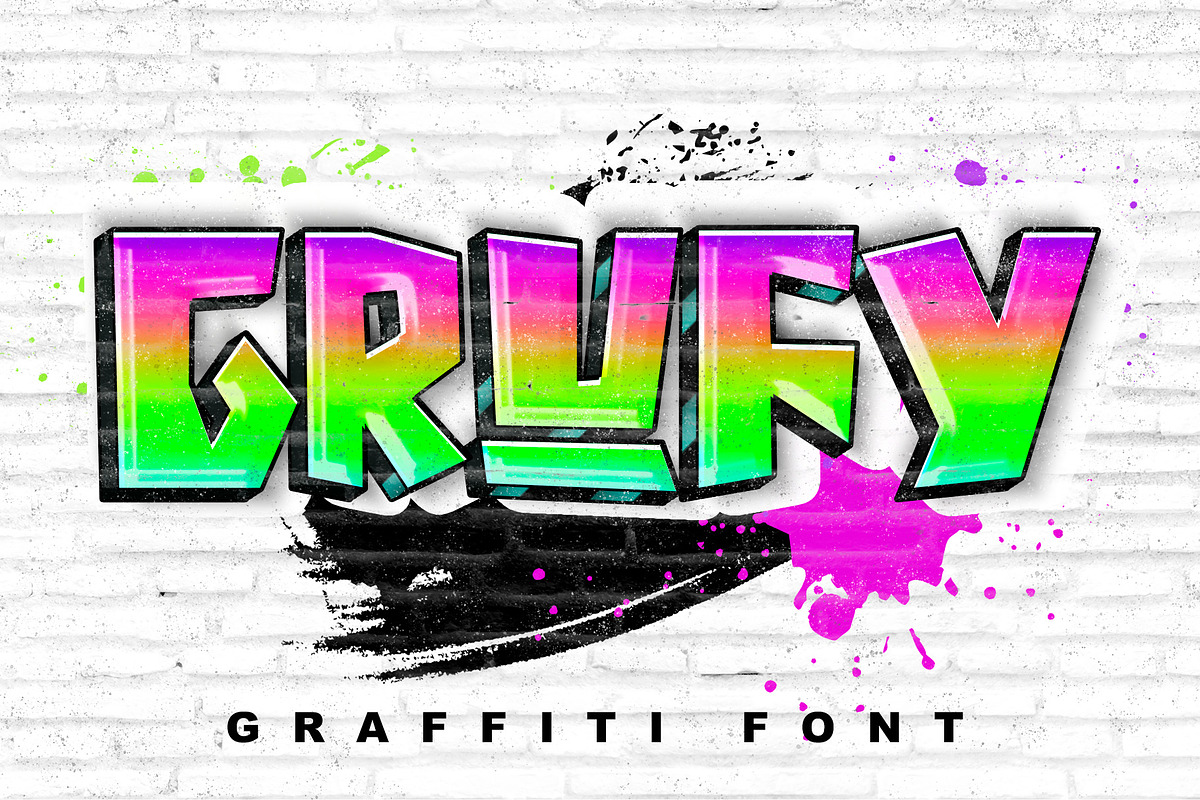 Grufy, a Font by Stefani Letter (Photo 1 of 5)