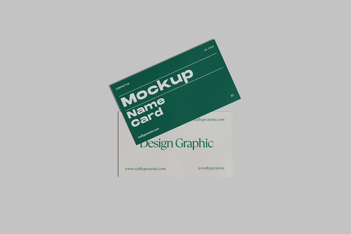 Name Card Mockup, an Advertising Mockup by Difa Design (Photo 5 of 6)