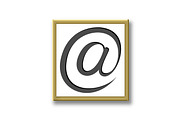 illustration of black at sign icon, an Outline Icon by RODINA (Thumbnail 3 of 3)