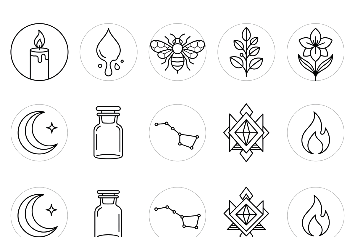 Bundles Set Candle Label Vector, an Outline Icon by adenpinkstore (Photo 7 of 12)