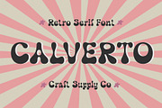 Calverto – Retro Font, a Sans Serif Font by Craft Supply Co. (Thumbnail 1 of 8)