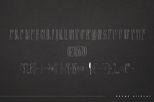 Brume - Super Long Display Font