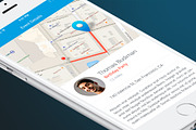 Place Tracker App, an iPhone Mockup by Made by Rheon (Thumbnail 4 of 5)