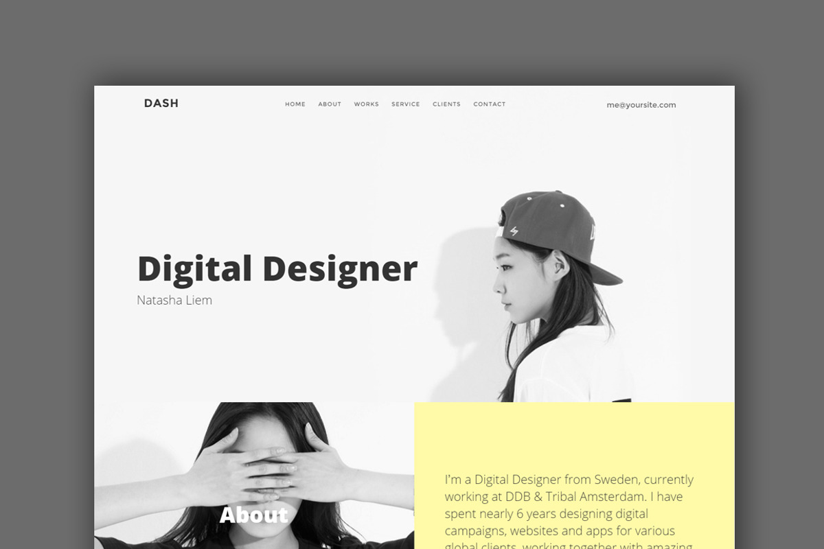 Dash - Onepage Personal (Sale), a Bootstrap Template by Zeepfeed (Photo 3 of 4)
