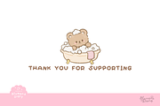 Bedtime Routine Cute Bear Clipart, an Animal Illustration by Blumensdiary (Thumbnail 6 of 6)