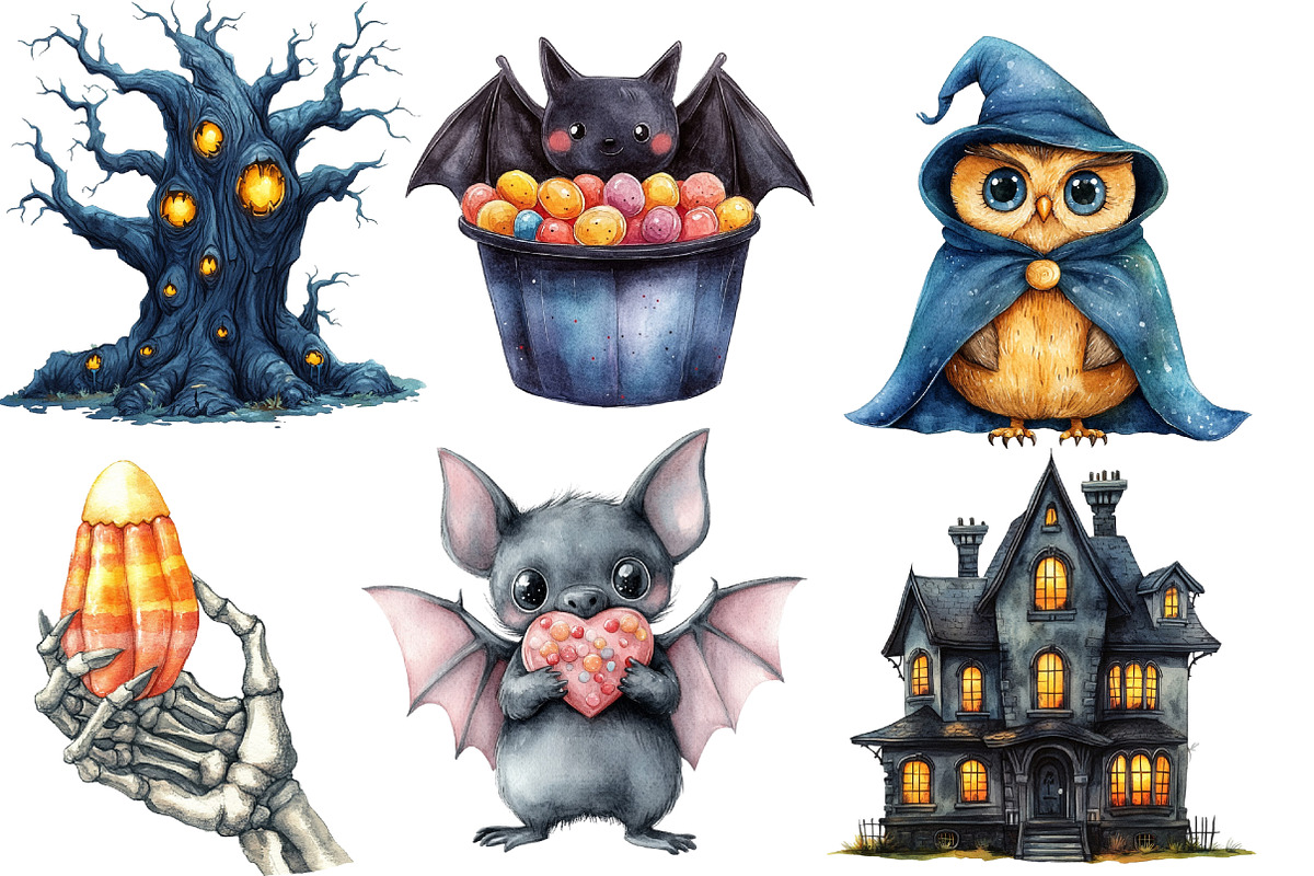 Halloween Designs Clipart, an Illustration by Designworld (Photo 5 of 6)