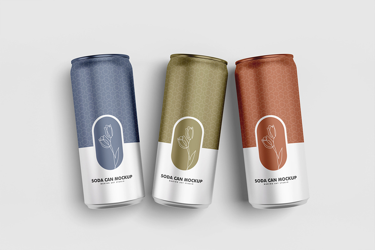 Realistic Soda Can Mockup PSD, a Cups & Container Mockup by MA-KING_ART (Photo 5 of 5)