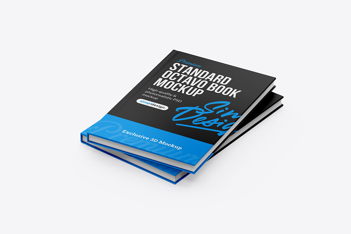 Standard Octavo Book Mockup, a Books & Magazine Mockup by SimplDesign (Photo 13 of 13)