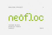 Neofloc, a Sans Serif Font by OWL KING (Thumbnail 1 of 14)