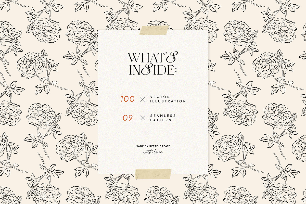 Vintage Botanica | Illustration Kit, an Object Illustration by KetteCreate (Photo 3 of 13)